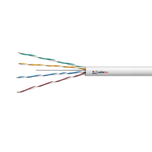 [50NU6LD] U-UTP RIG CABLE C-6 AWG23 Dca-s2,d2,a1 WHITE 305MT cablelan