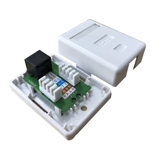 [50RU16K] SURFACE ROSE 1 RJ45 UTP C-6 K-line gtlan