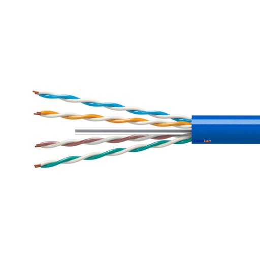 [50NU6A] CABLE U-UTP RIGIDO C-6A LSZH Dca-s2,d2,a1 305MT AZUL cablela