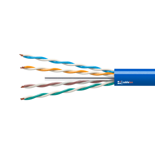 [50NU6A] RIGID U-UTP CABLE C-6A LSZH Dca-s2,d2,a1 305MT BLUE cablela