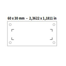 [35ETAC] SET OF 100 LABELS 60x30 CONNECTIONS FO