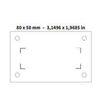 [35ETCA] SET OF 100 LABELS 80X50 CABLES FO
