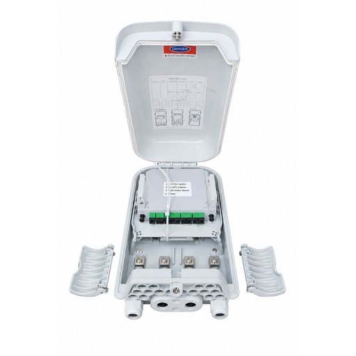 [35GTCSCA16] FO BOX 16 VERTICAL 8/16 ACOM SCA 1+1 SUPPLY 8/16 FUS 8 SPLT
