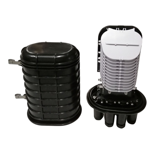 [35TFO256] WATERPROOF TORPEDO FO IP68 UP TO 288 FUSIONS WITH FIXING PARD